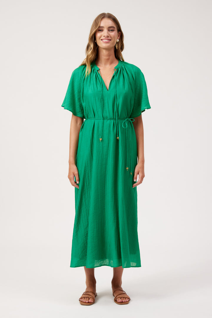 Haven Green Kenya Midi Dress