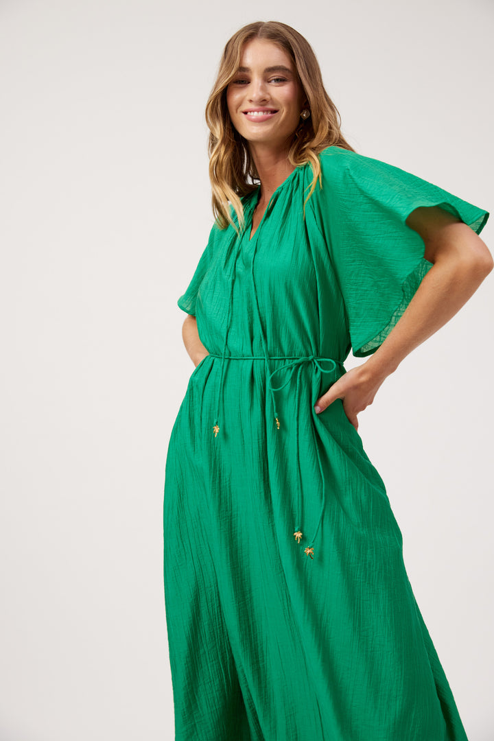 Haven Green Kenya Midi Dress