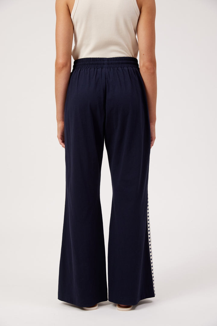 Haven Navy Elba Heart Pant