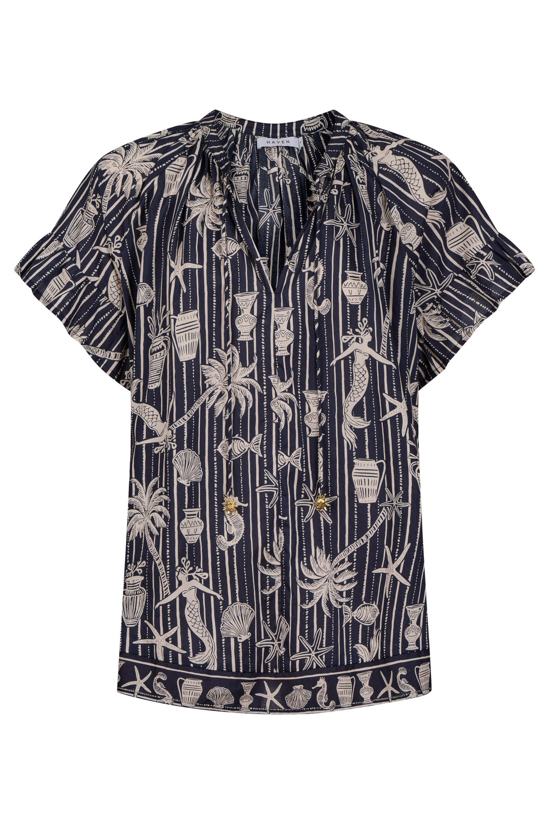 Haven Sea Blue Crete Top