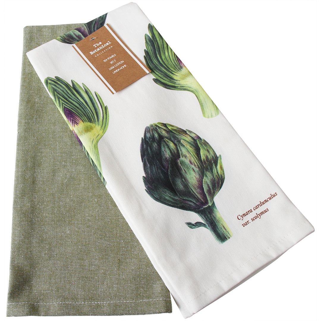 Artichoke Tea Towel Set of 2