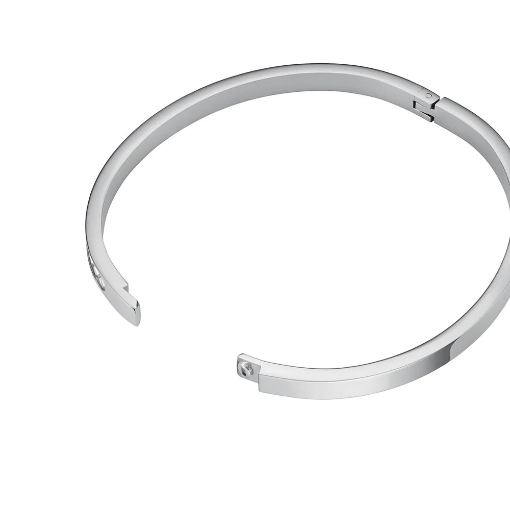 Rosefield Silver Channel Set Bangle
