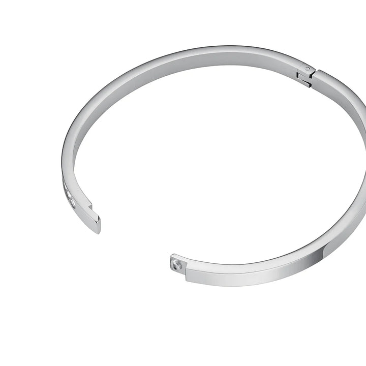 Rosefield Silver Channel Set Bangle