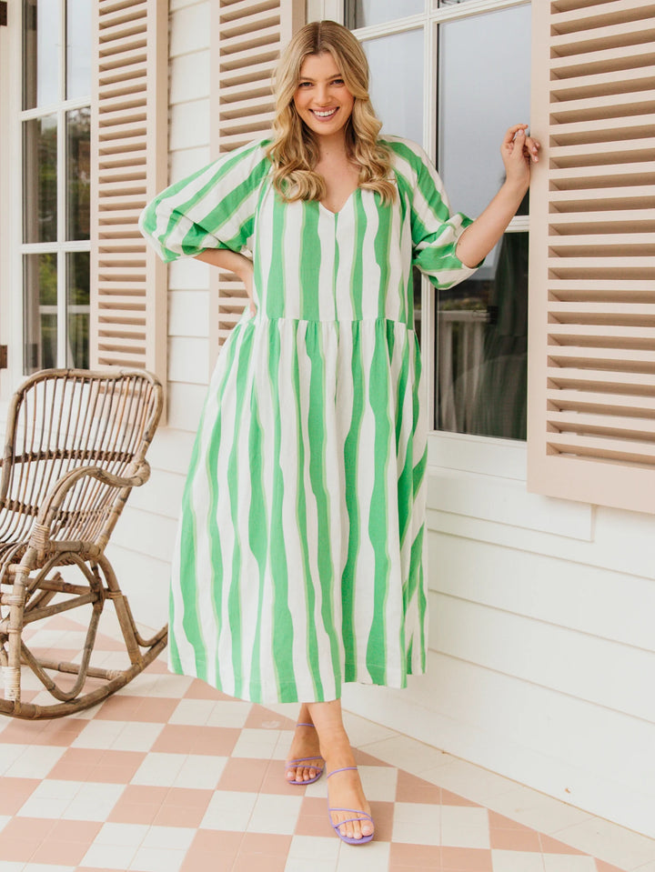 SPRITZ STRIPE DRESS