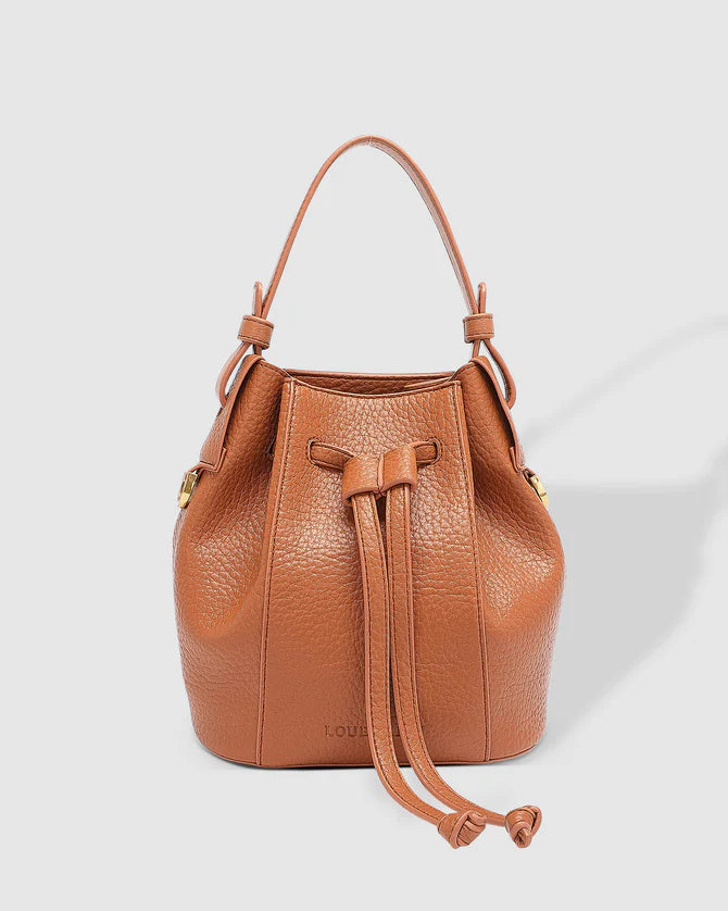 TAN MONTIE BUCKET BAG