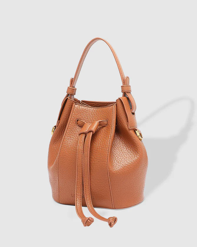 TAN MONTIE BUCKET BAG