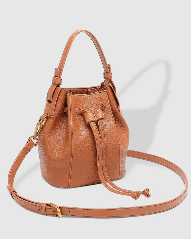 TAN MONTIE BUCKET BAG