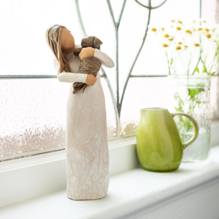 Willow Tree Adorable You Dark Dog