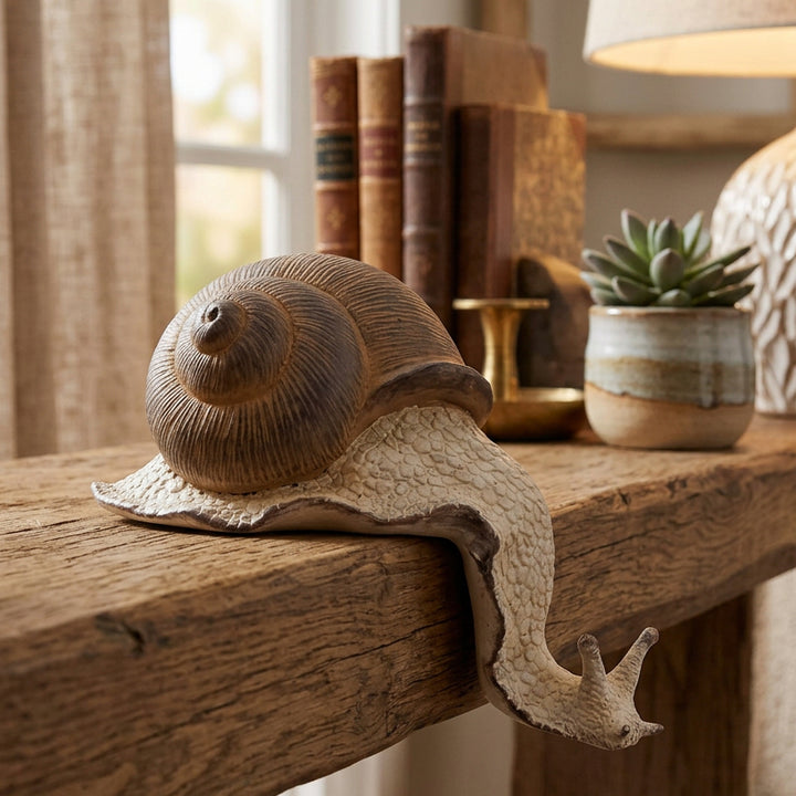 Ledge Snail Large resin snail ornament - RAPT ONLINE
