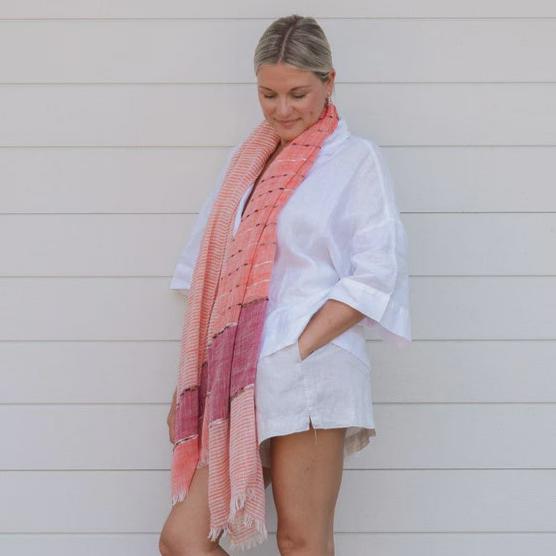 CORAL LOTTIE SCARF