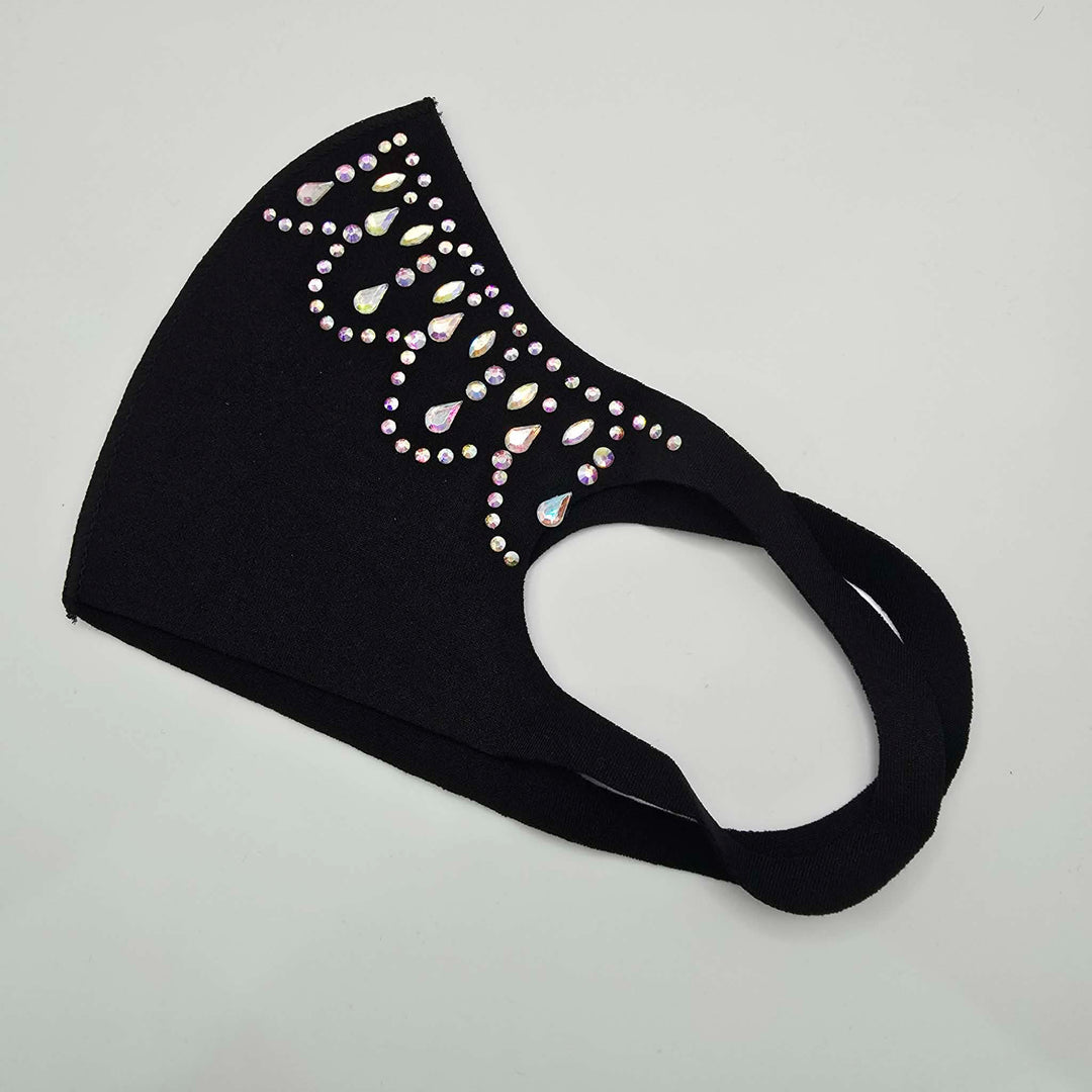 Pretty Diamante Stretch Face Mask