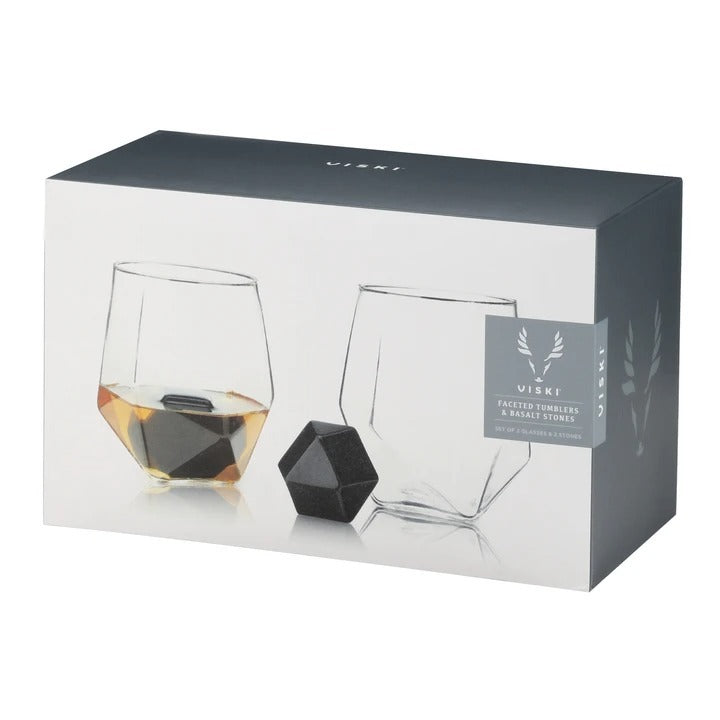 CRYSTAL GLASSES SET WITH STONES - RAPT ONLINE