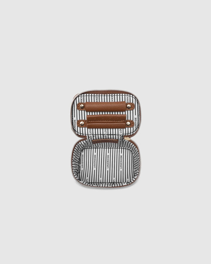 NATURAL TAN TRUDY JEWELLERY BOX