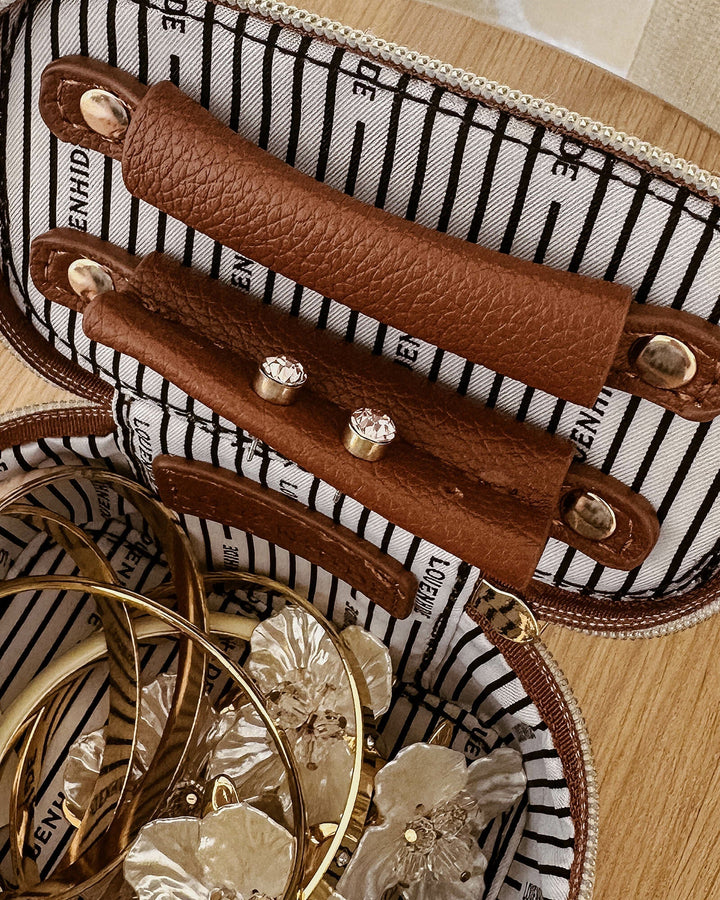 NATURAL TAN TRUDY JEWELLERY BOX