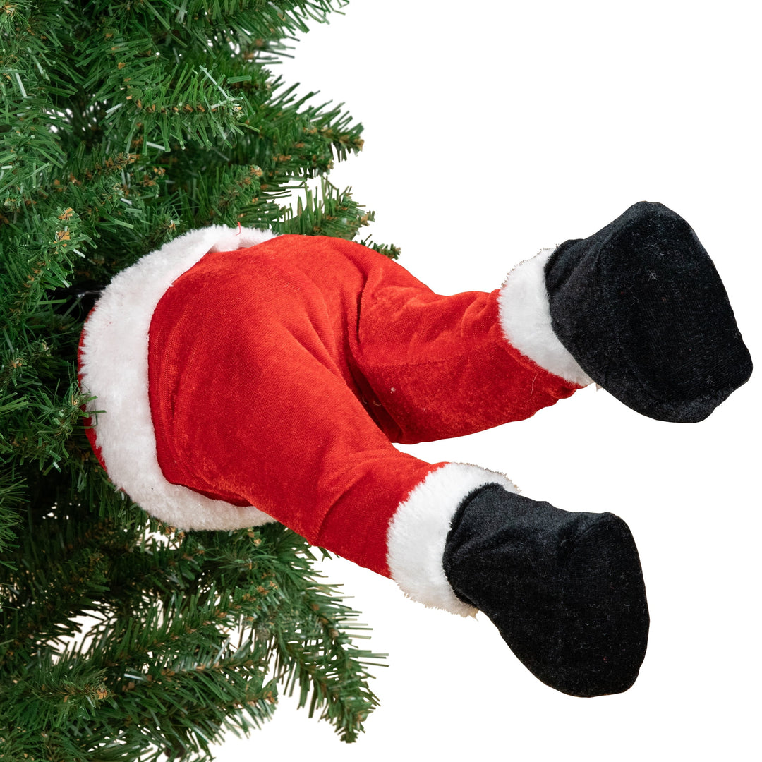 Kicking Christmas Legs Santa