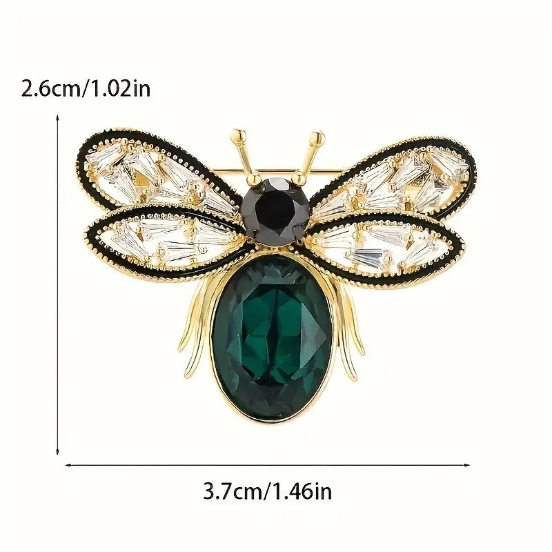 GREEN BEE BROOCH