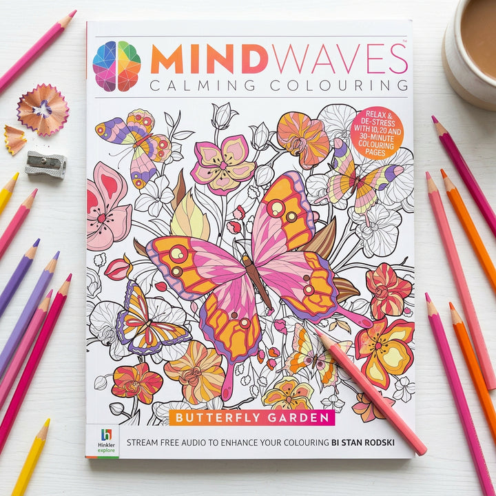 Hinkler Mindwaves Butterfly Garden Colouring Book
