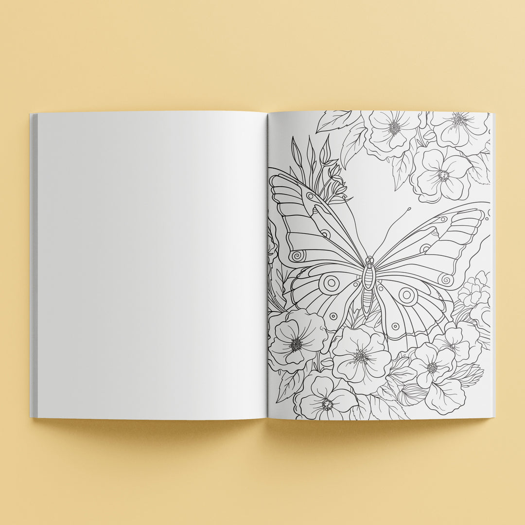 Hinkler Mindwaves Butterfly Garden Colouring Book