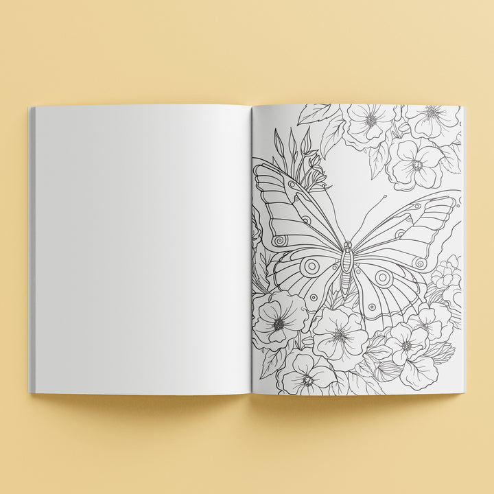Hinkler Mindwaves Butterfly Garden Colouring Book