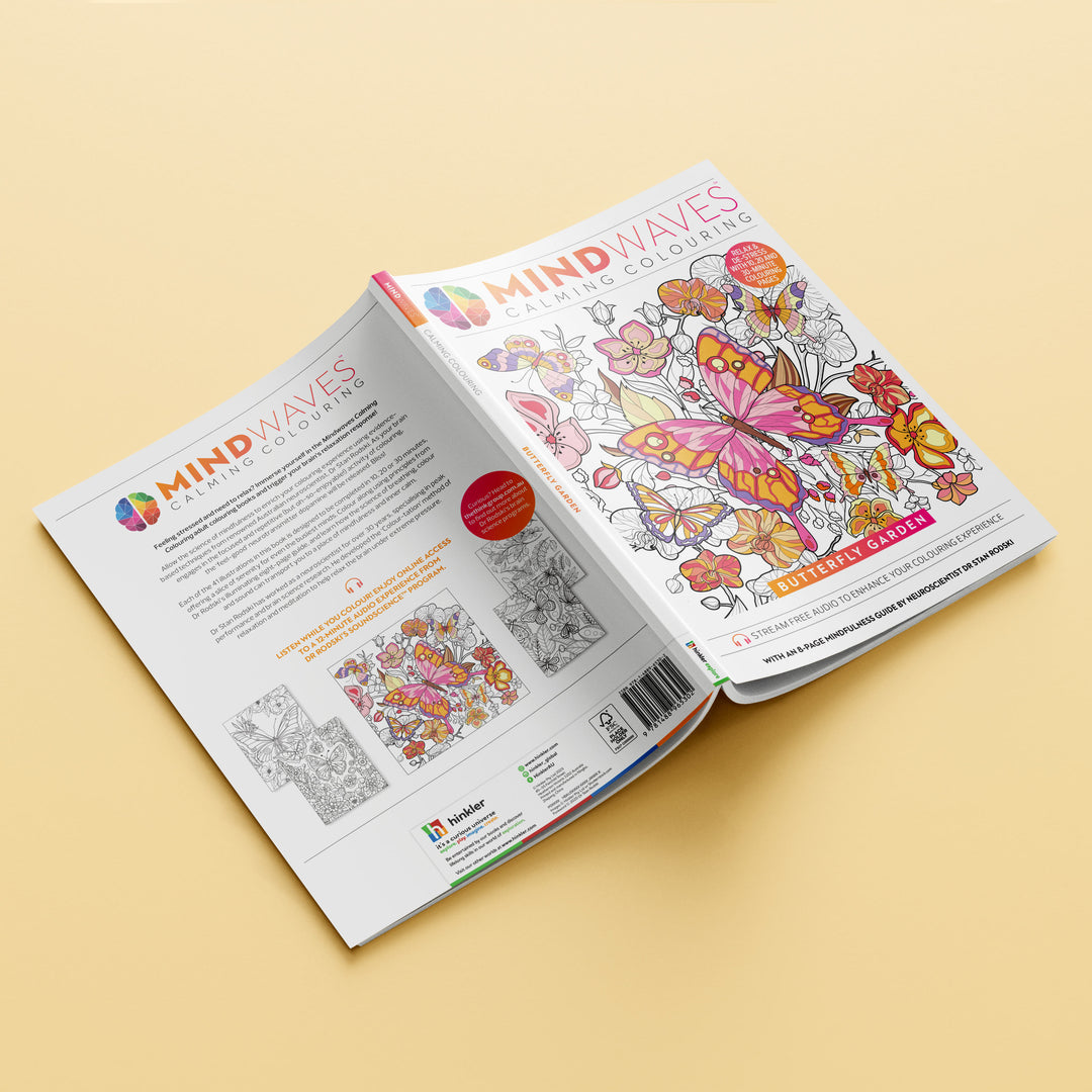 Hinkler Mindwaves Butterfly Garden Colouring Book