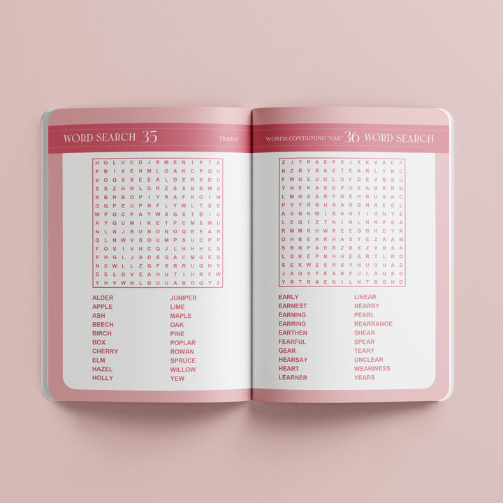 Hinkler Faux Leather Word Search Puzzle Book