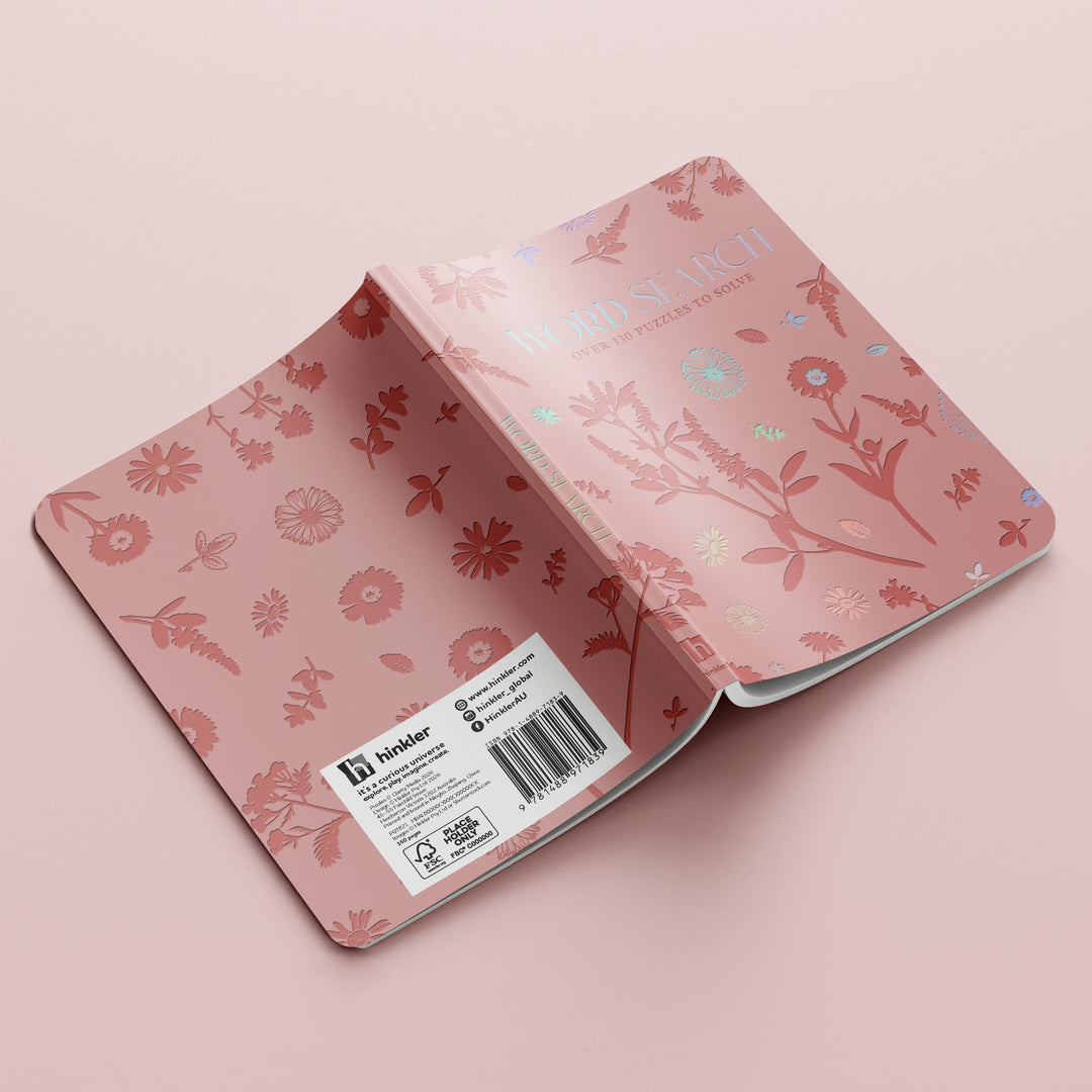 Hinkler Faux Leather Word Search Puzzle Book