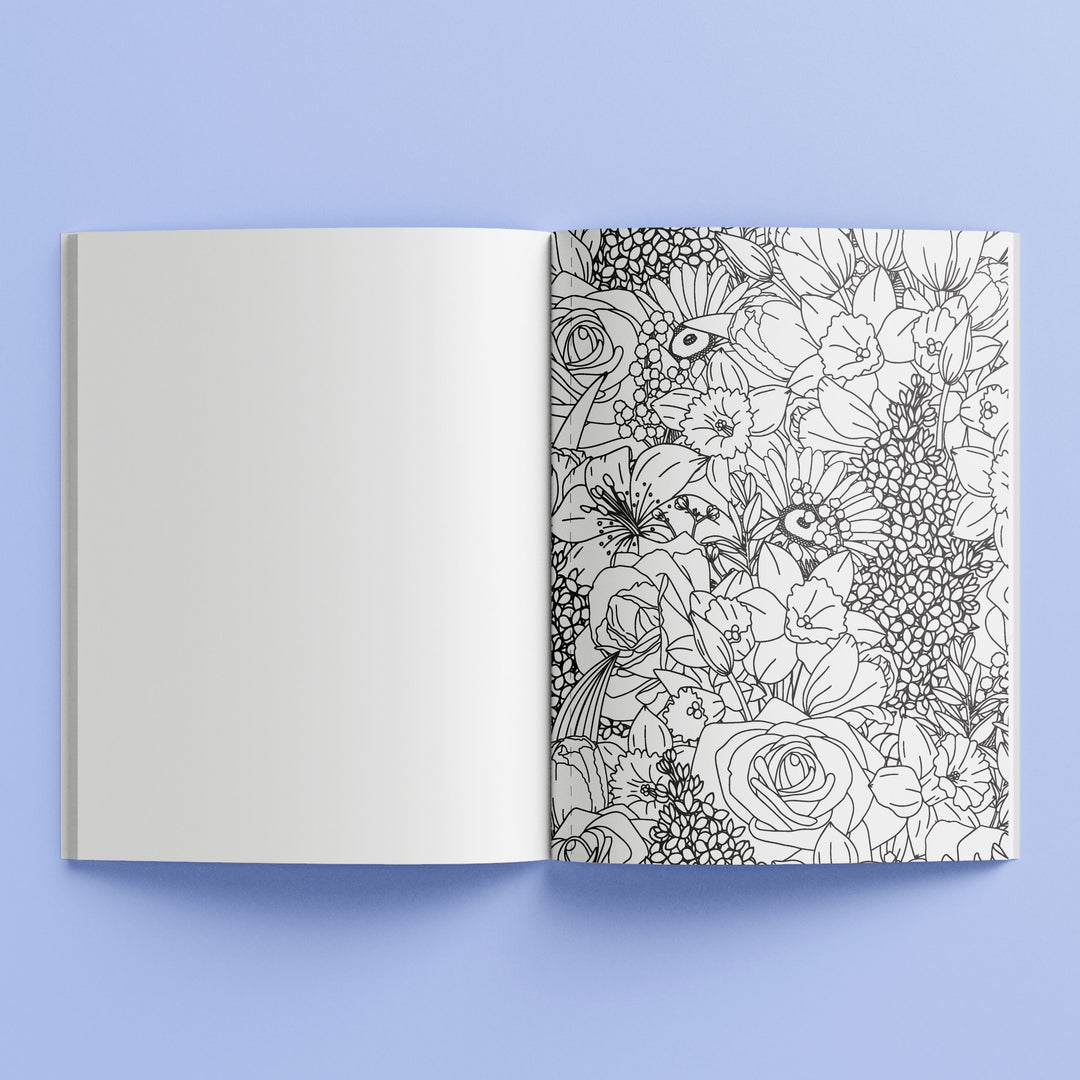 Hinkler Art Maker Pop Velvet Botanicals Colouring Book