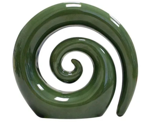 Green Swirl Koru Ornament