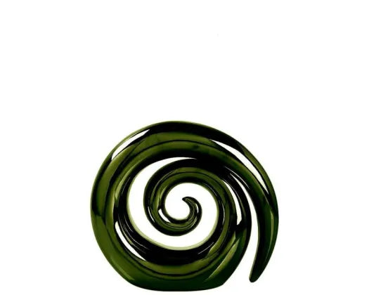 Green Swirl Koru Ornament