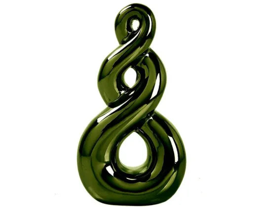 Eternal Twist Ceramic Ornamental Koru