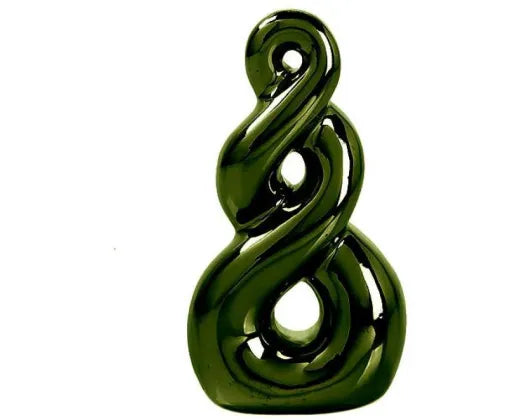 Eternal Twist Ceramic Ornamental Koru