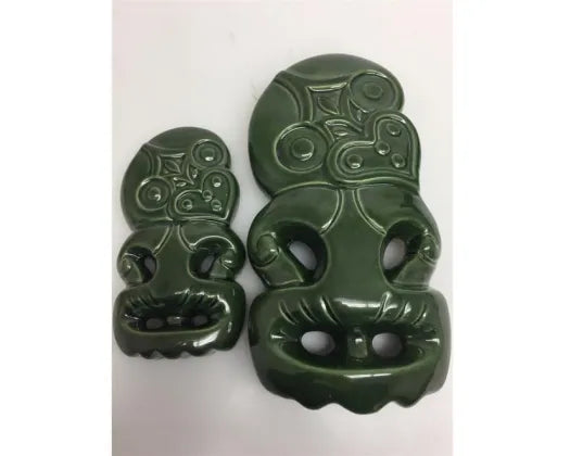 Green Tiki Wall Hanging