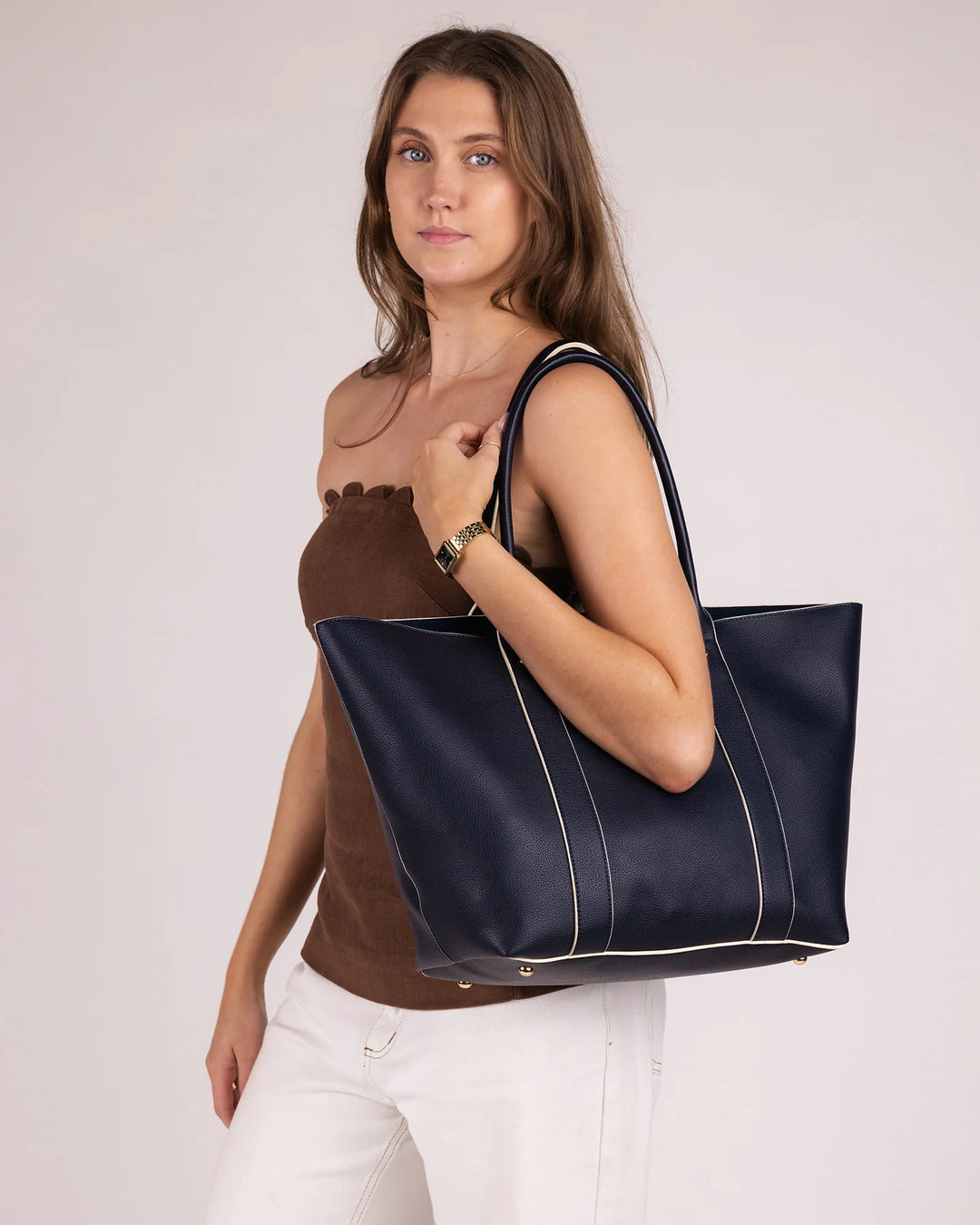 NAVY DUBAI TOTE BAG