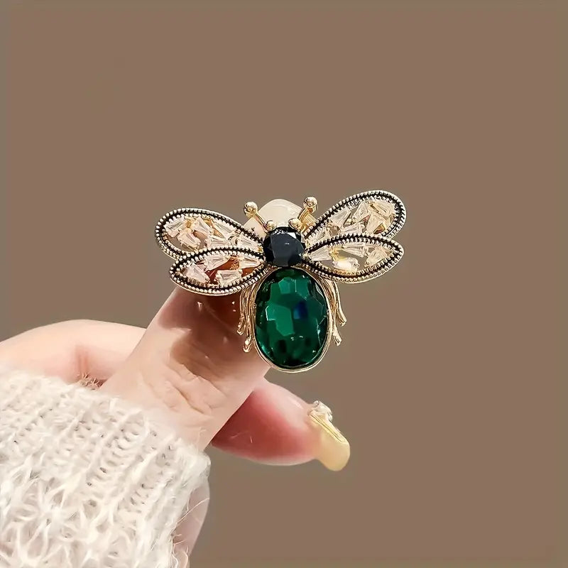 GREEN BEE BROOCH