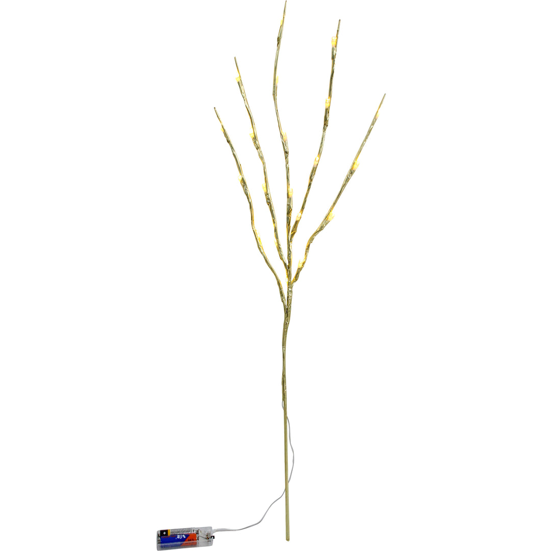 70cm Light Up Gold Branch Stem