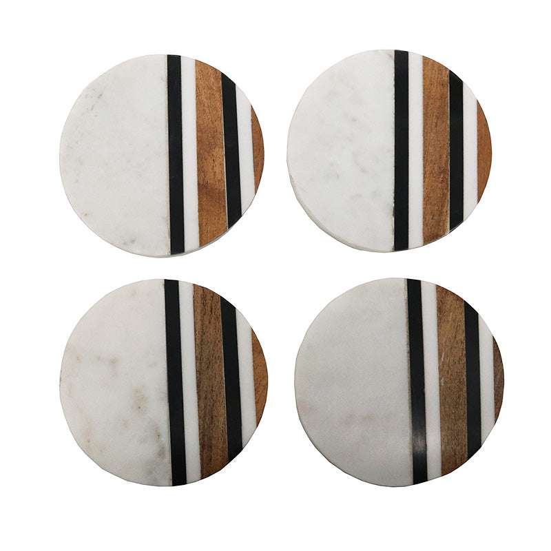 MARBLE WOOD COASTERS