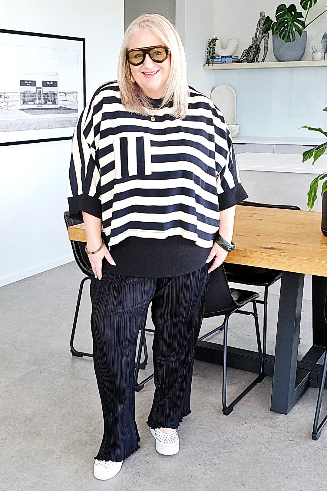 Blacklist Stripe Arden Top