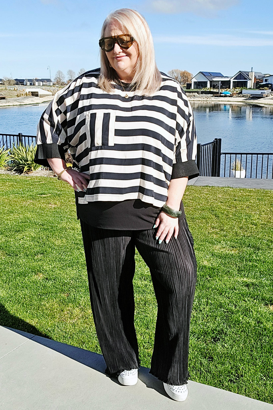 Blacklist Stripe Arden Top