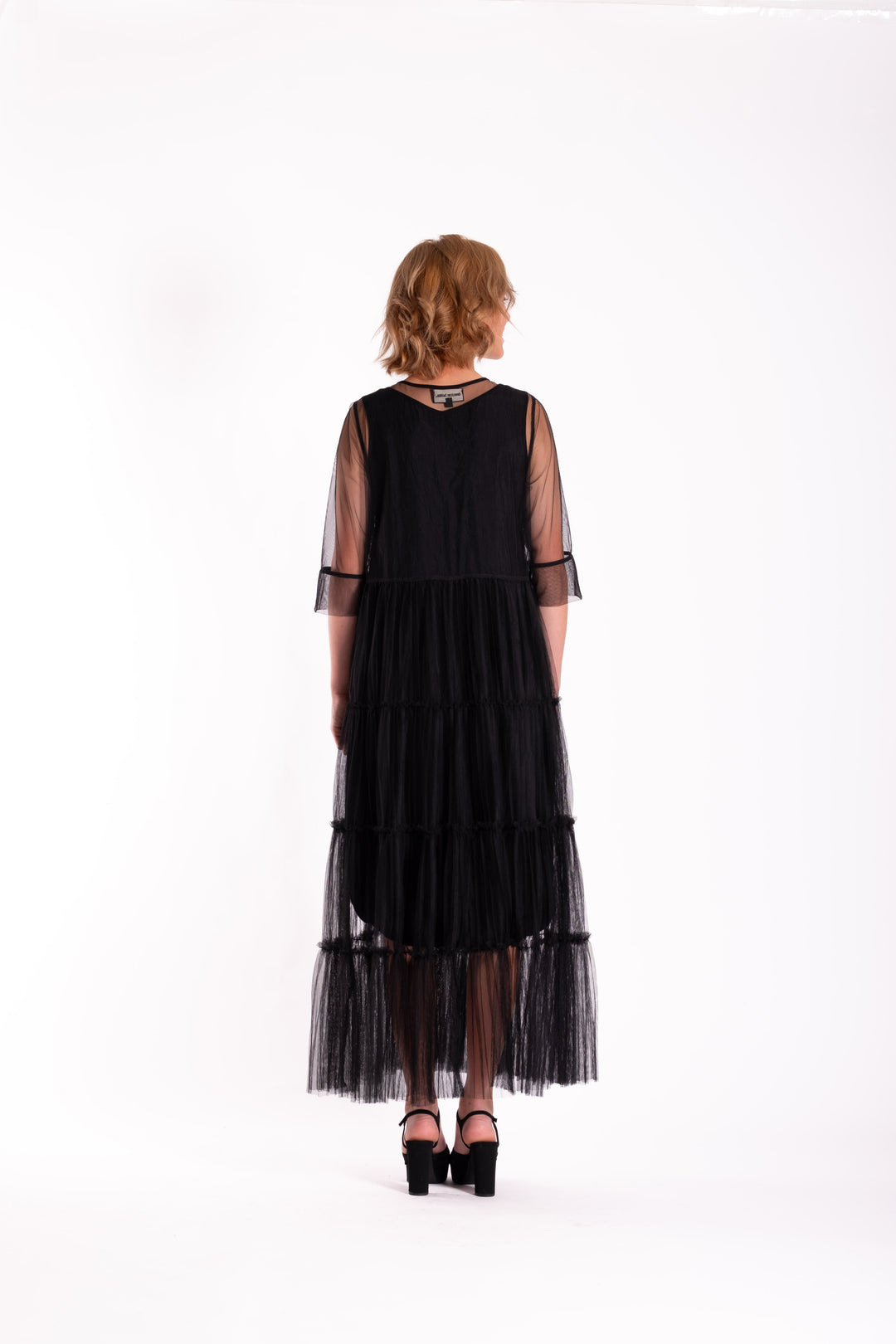 Deeanne Hobbs 4 Tier Dress Black