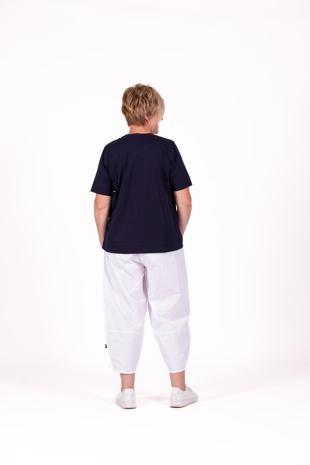 Jellicoe Navy Flower Basic Tee