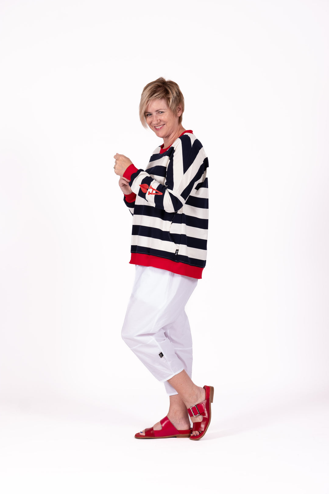 Jellicoe Navy Stripe Sweatshirt