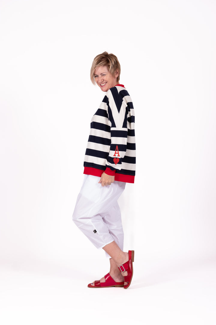 Jellicoe Navy Stripe Sweatshirt