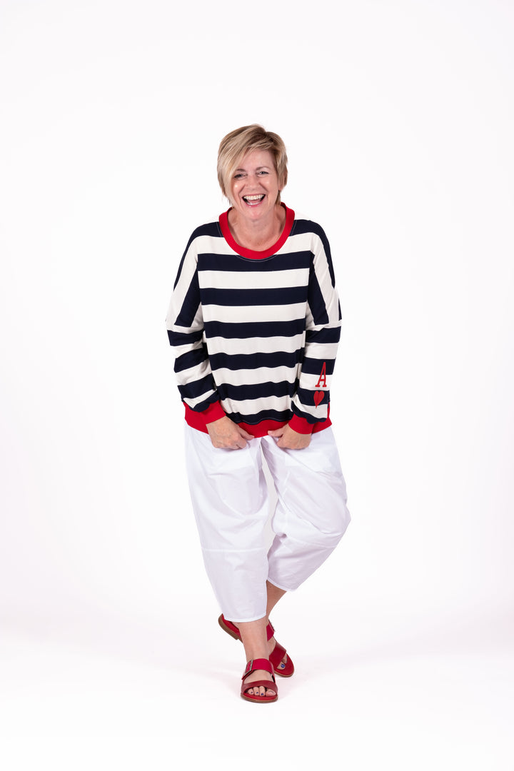 Jellicoe Navy Stripe Sweatshirt