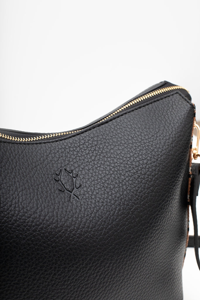 Black Alfie Crossbody Bag