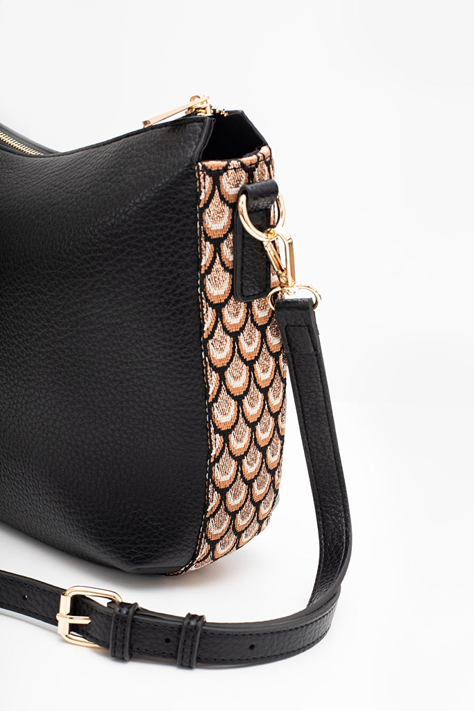 Black Alfie Crossbody Bag