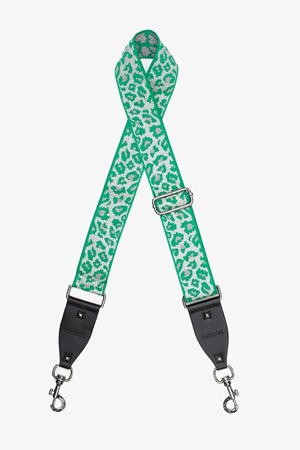 Cheetah Green & Silver BVag Strap