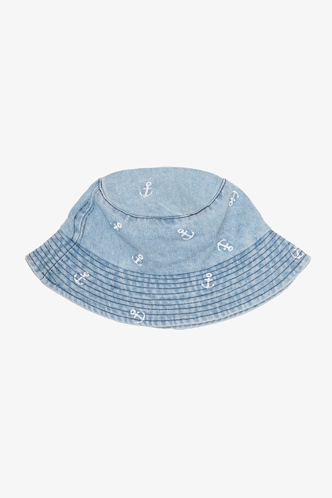 Antler Light Denim Anchor Bucket Hat
