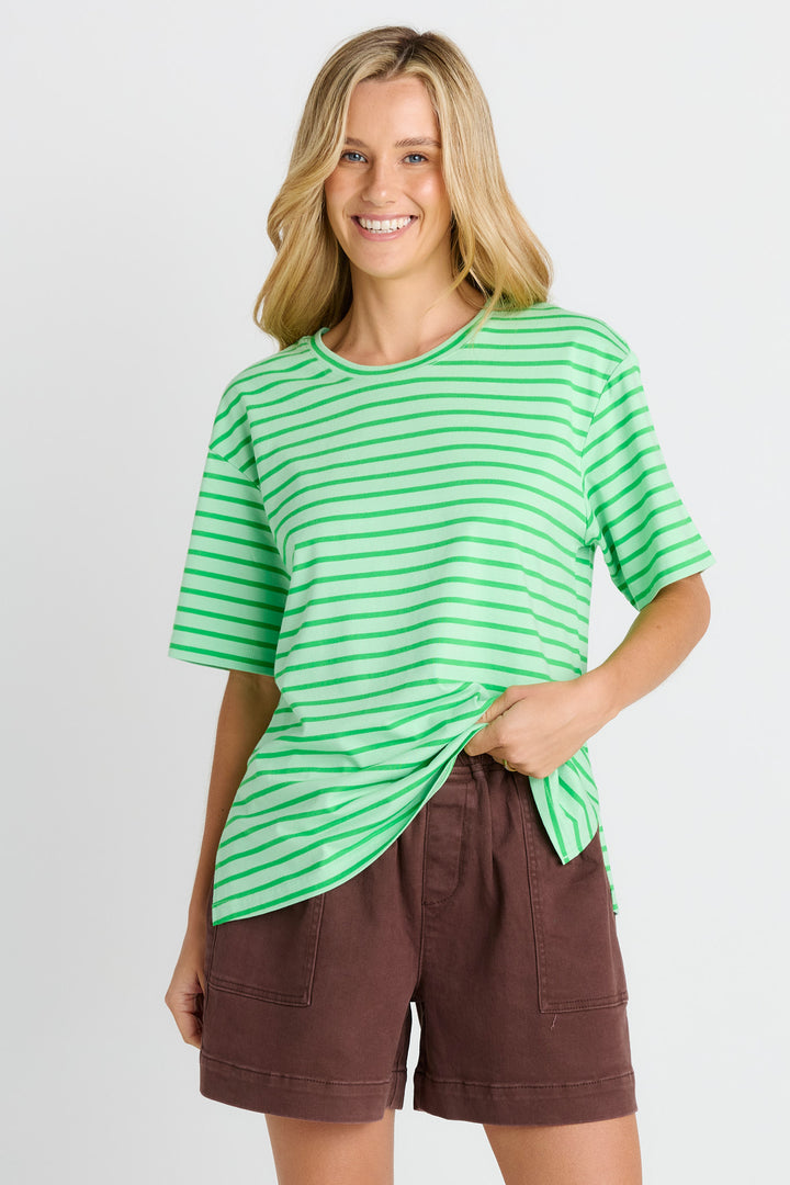Betty Basics Green Relax Boxy Tee