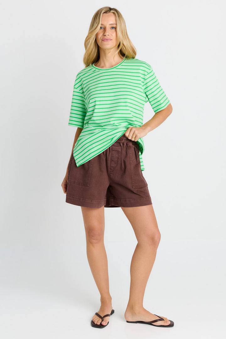 Betty Basics Green Relax Boxy Tee