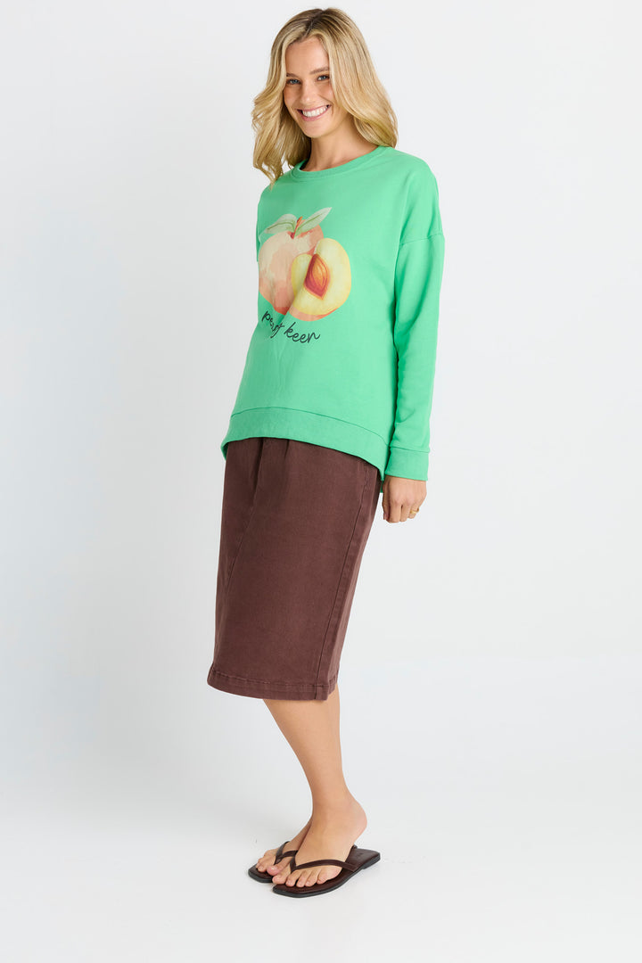 Betty Basics Peachy Palma Sweatshirt